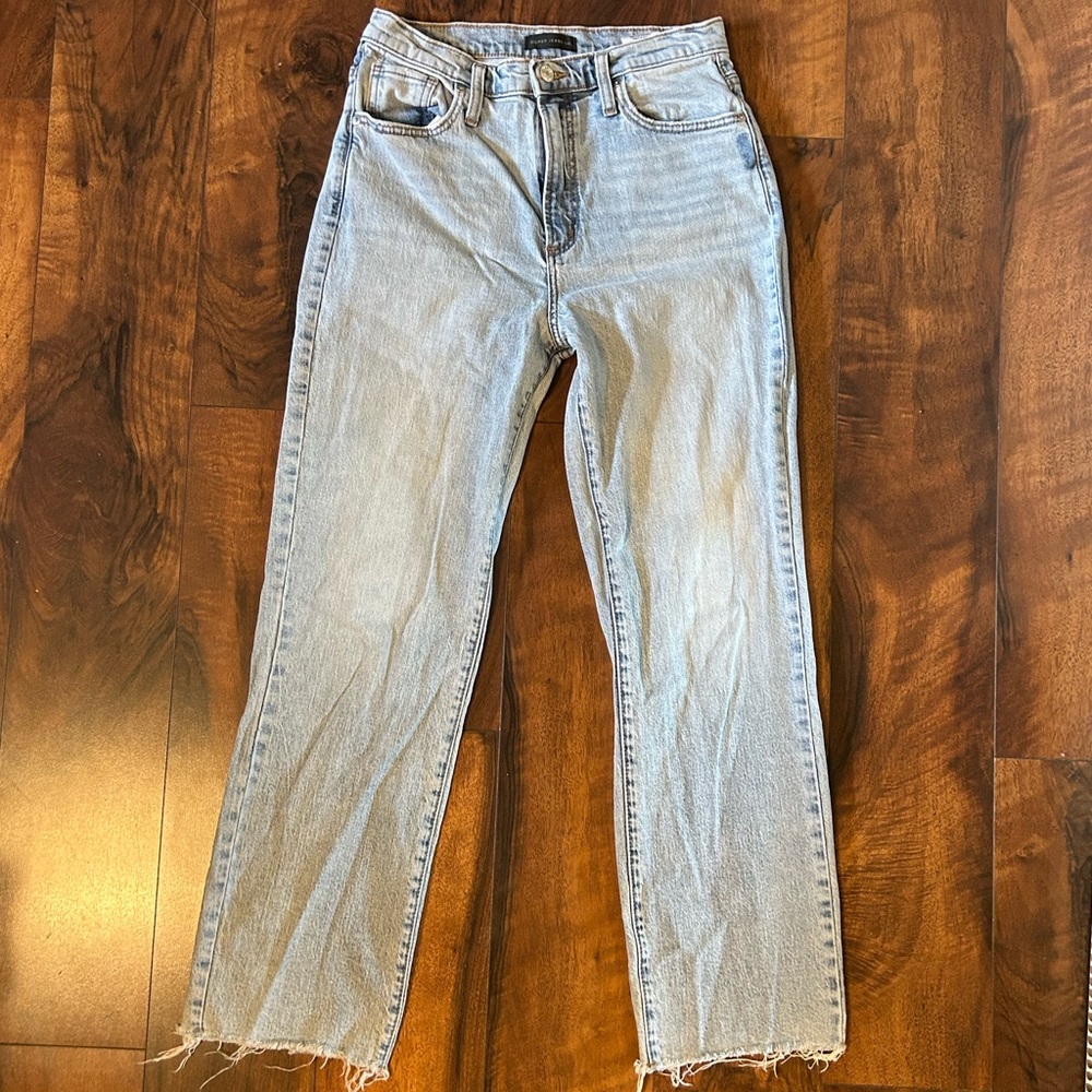 Silver jeans co., acid wash, size 28, straight leg